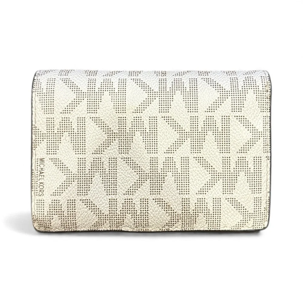 Michael Kors Cream Monogram Wallet